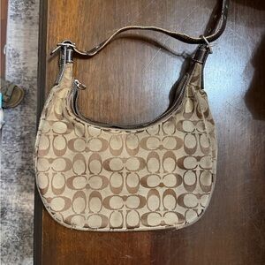 Coach Brown Signature Shoulder Bag